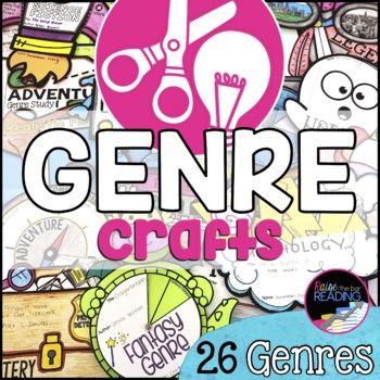Preview of Genre Crafts: Low Prep, Printable Reading Response, Book Genres Study Activity