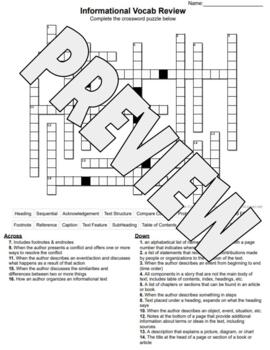 Genre Crossword Bundle by Reading With Ray TPT