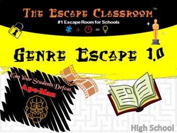 Preview of Genre Escape Room (9th - 12th Grade) | The Escape Classroom