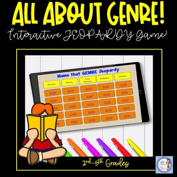 Preview of Genre Jeopardy Review Game (intermediate level)