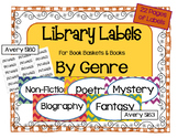 Genre Labels for Books and Book Baskets