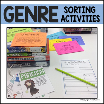 Preview of Genre Lesson - Sorting & Matching with Interactive Notebook Options