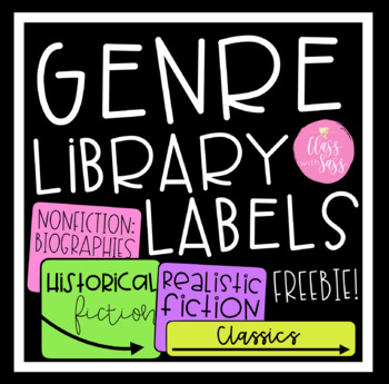 Preview of Genre Library Labels - FREEBIE