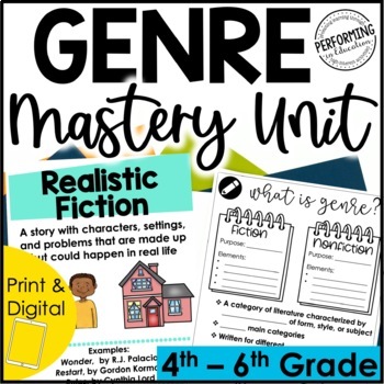 Preview of Genre Mastery Unit | Genre Lessons | Genre Posters | Reading Genre Activities