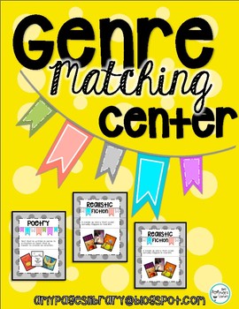 Preview of Genre Matching Center, Reading Center, Library Center
