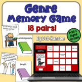 Genre Memory Game in Print and Digital Easel