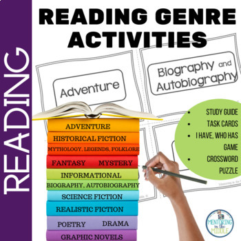 Genre Notes and Activities - Book Tasting - Task Card Sort Activities