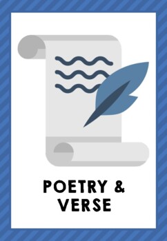 Genre Poster: Poetry & Verse by Level Up Library | TpT
