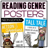 Reading Genre Posters - Neon