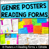 Genre Posters - Reading Tracker Forms - Currently Reading Display