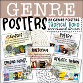 Tropical Boho Plant Themed GENRE POSTERS - 22 Genres w/Boo