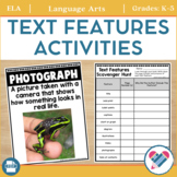 Text Features Posters and Activity Pages
