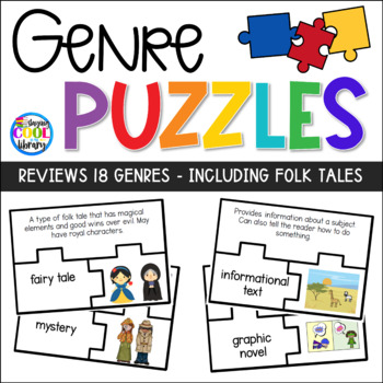 Preview of Genre Puzzles - Literary Genres Practice