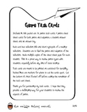 Genre Review Task Cards