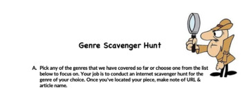 Preview of Genre Scavenger Hunt