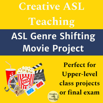 Preview of Genre Shifting Movie Project - ASL, World Language, Deaf/HH