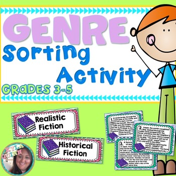 Preview of Genre Practice Sort Read a Paragraph Pick a Genre Sorting Activity Grades 4 - 5
