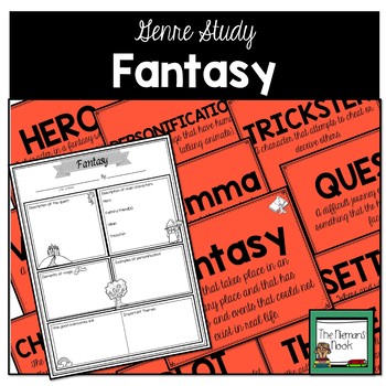 Preview of Genre Posters and Activities for Fantasy