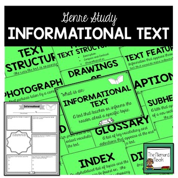Preview of Genre Posters and Activities for Informational Texts