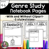 Genre Study Notebook Pages