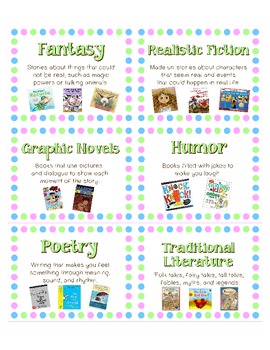 genre labels for your classroom library by my brave