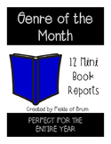 Genre of the Month 12 Mini Book Reports