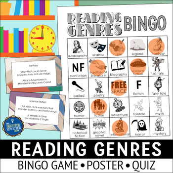 Preview of Reading Genres Bingo Game