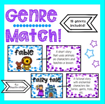 Preview of Genres Matching Game