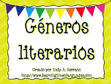 Genres Posters in Spanish PLUS PPT / Géneros de literatura y PPT