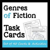 Genres of Fiction Task Cards  - Distance Learning