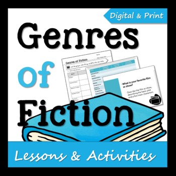 Preview of Genres of Fiction Unit of Study - Digital - Distance Learning