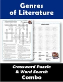 Genres of Literature Crossword Puzzle & Word Search Combo