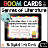Genres of Literature BOOM CARDS Task Cards & Anchor Charts
