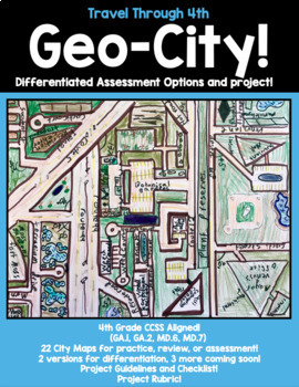 Preview of Geo-City Geometry: 25 Real Maps, 5 Activities, and 2 Projects!