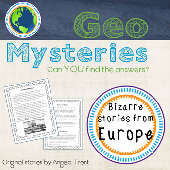 Preview of Geo Mystery Stories - Europe 1 Pack