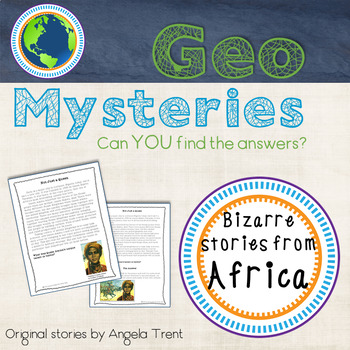 Preview of Geo Mystery Stories - Africa 1 Pack