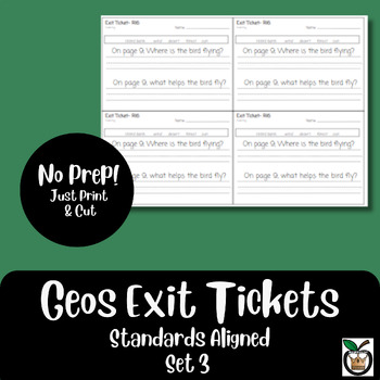 Preview of Geo's Exit Ticket Assessment 3