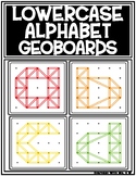 Geoboard Alphabet Lowercase a-z Basic Skill Task Card Work