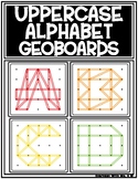 Geoboard Alphabet Uppercase A-Z Basic Skill Task Card Work