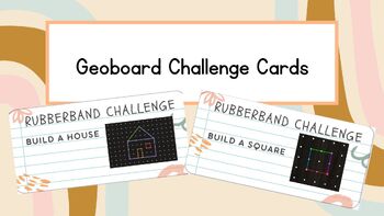 Preview of Geoboard Challenge Cards