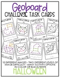 Geoboard Challenge Task Cards - Halloween