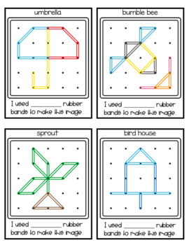 Geoboard Challenge Task Cards Spring By Marsha Mcguire Tpt