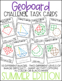 Geoboard Challenge Task Cards - Summer