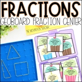 Geoboard Fraction Activity 1st, 2nd or 3rd Grade Fractions