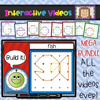 Preview of Geoboard Interactive Videos MEGA BUNDLE