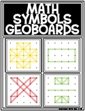 Geoboard Math Symbols Basic Skills Task Card Work It Build