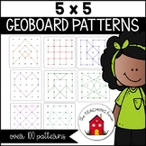 Lot 8 Learning Resource Geoboards math Manipulatives 2 Side Orange 5x5 peg 7.5' 