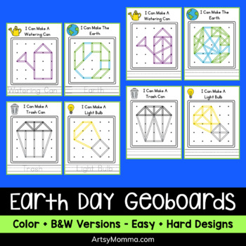 Preview of Geoboard Patterns for Earth Day