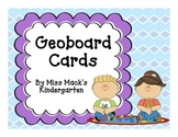 Geoboard Shape, Number, and Picture Cards