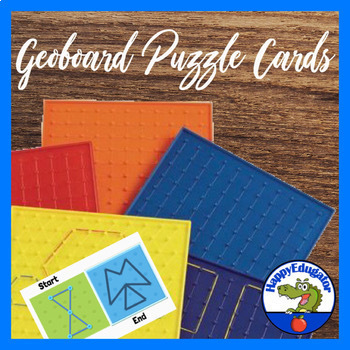 Preview of Geoboard Task Card Puzzles